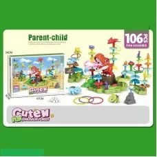 Блочный конструктор BabyToys 589-3, 106 деталей для детей