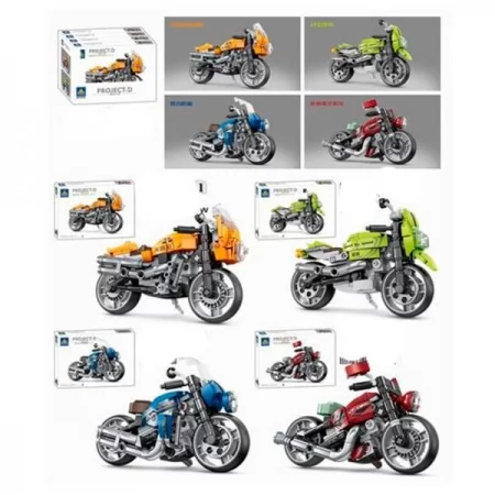 Конструктор мотоцикл BabyToys 6151 145 деталей 4 вида