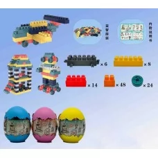 Блочный конструктор BabyToys 619-11, 100 деталей с колесами