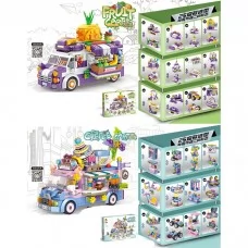 Конструктор магазин на колесах BabyToys 633076-7 с фруктами Конструктор магазин на колесах BabyToys 633076-7 с фруктами