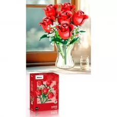 Блочный конструктор BabyToys 655066 Цветы и розы для девочек