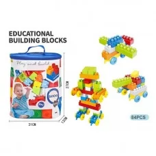 Блочный конструктор BabyToys 66181-1 разноцветный для детей от 3 лет