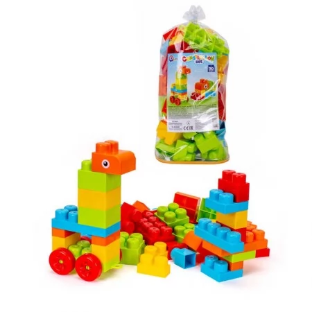 Конструктор блочный Technok Toys 6801, 70 деталей