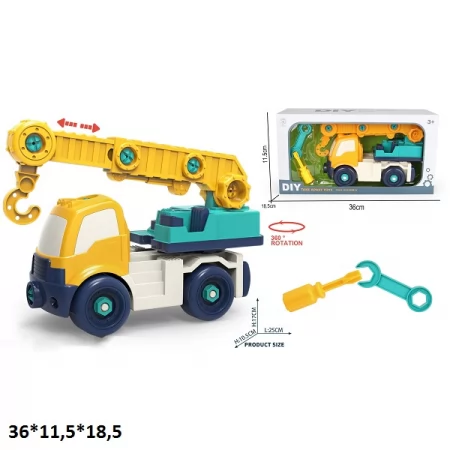 Конструктор BabyToys 729-A с отверткой на шурупах
