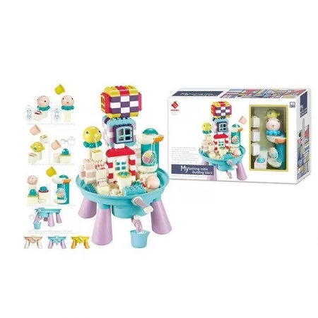 Конструктор столик BabyToys 77018 179 елементів з водяними іграшками