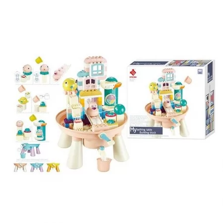 Игровой столик конструктор BabyToys 77019 123 детали водяные игрушки