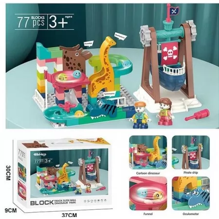 Автотрек BabyToys 8023 конструктор 77 деталей