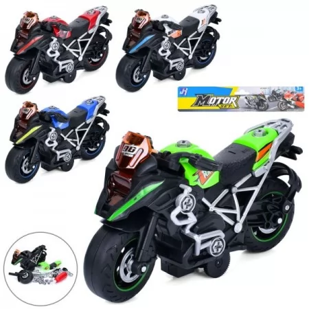 Конструктор мотоцикл BabyToys 8080C со отверткой 22см