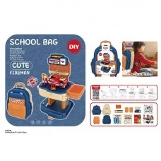 Конструктор пожарная служба BabyToys 8415 P, 209 деталей, рюкзак