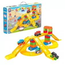 Автотрек Technok Toys 8461 с 4 машинками и 80 деталей Автотрек Technok Toys 8461 с 4 машинками и 80 деталей