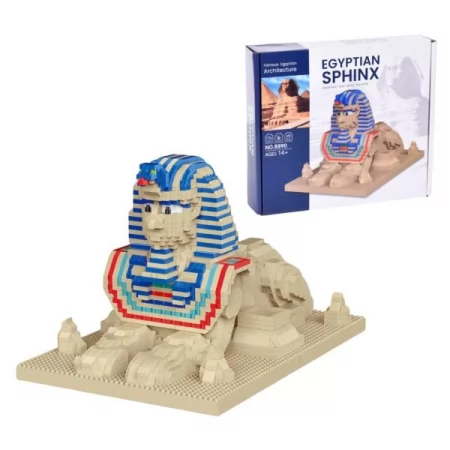 Конструктор 8890 Egyptian Sphinx, 24-16-в15см, міні-блоки, в коробці, 28,5-25-6см