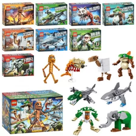 Блочный конструктор монстр BabyToys 9114, от 55 деталей, для детей от 3 лет