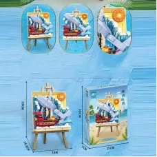 Блочный конструктор BabyToys 9153 Пейзаж с подсветкой