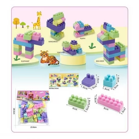 Блочный конструктор BabyToys 9221-5 М разноцветный для детей