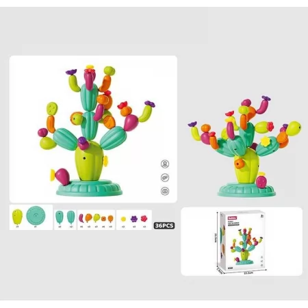 Конструктор блочный BabyToys 954 A цветок 36 деталей