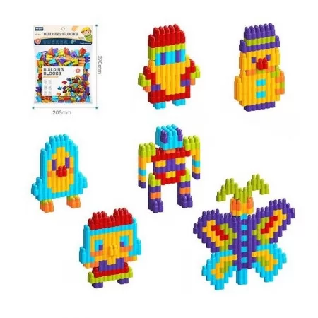 Блочный конструктор BabyToys C2717-02 разноцветный с пакетом