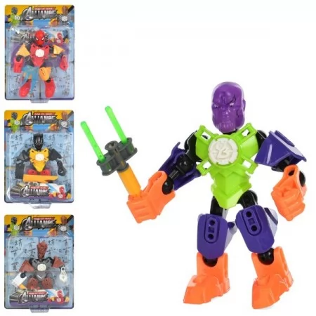 Шарнірна фігурка-конструктор BabyToys F2013-2A, 12 см, 4 види