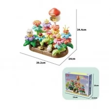 Блочный конструктор BabyToys FL 3101 Цветочный сад 79 элементов