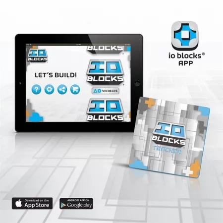 Конструктор Guidecraft IO Blocks Літаки і кораблі з доповненою 3d реальністю, 59 деталей G9608