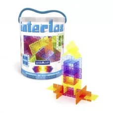 Конструктор Guidecraft Interlox Squares Квадраты, 96 деталей G16835 Конструктор Guidecraft Interlox Squares Квадраты, 96 деталей G16835