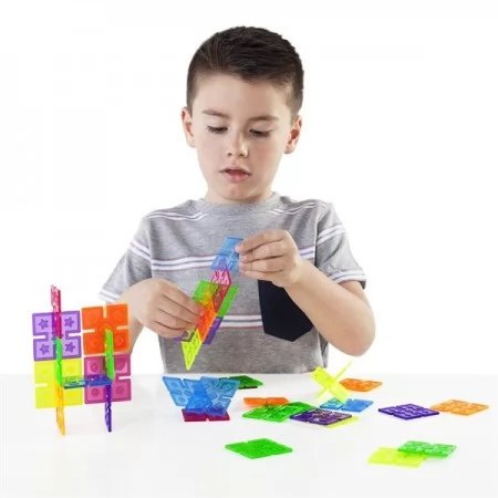 Конструктор Guidecraft Interlox Squares Квадраты, 96 деталей G16835 Конструктор Guidecraft Interlox Squares Квадраты, 96 деталей G16835