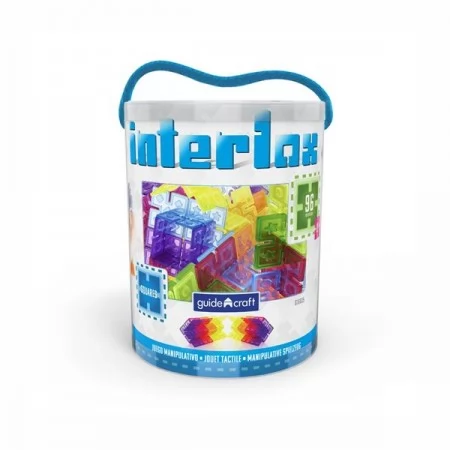 Конструктор Guidecraft Interlox Squares Квадраты, 96 деталей G16835 Конструктор Guidecraft Interlox Squares Квадраты, 96 деталей G16835