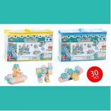 Конструктор BabyToys HC 041 30 блоков разные цвета в сумке