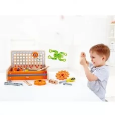 Конструктор Hape Junior Inventor шестеренки Инструменты для экспериментов 32 эл. E3029 Конструктор Hape Junior Inventor шестеренки Инструменты для экспериментов 32 эл. E3029