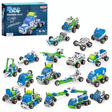 Конструктор транспорт BabyToys J-7761 на шурупах 175 деталей