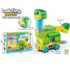 Конструктор динозавр BabyToys JS 613 B3 с движущейся головой