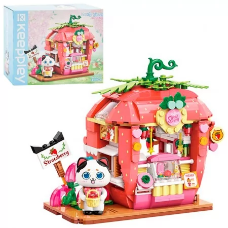 Конструктор кафе BabyToys K28008 с фигуркой котенка