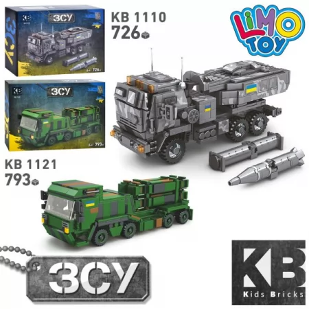 Конструктор военная машина BabyToys KB 1110-21, 793 детали