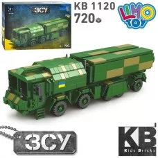 Конструктор KB 1120 військовий, машина, 720дет, в кор-ці