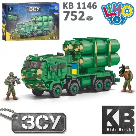 Конструктор военный KB 1146 машина Нептун 752 детали