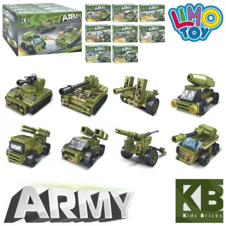 Конструктор військова техніка Limo Toy KB 2016, від 31 деталі, пластик