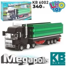 Конструктор машина з причепом KB 6002, 340 деталей