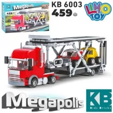Конструктор KB 6003 трейлер, машинки, 459дет, в кор-ці