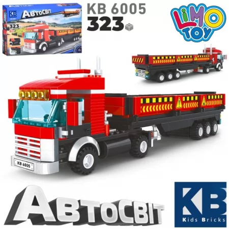 Конструктор KB 6005 трейлер, 325мм, 323дет, в кор-ці