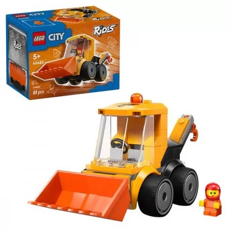 Конструктор LEGO City Автомобили — Строительный погрузчик 61 Деталь