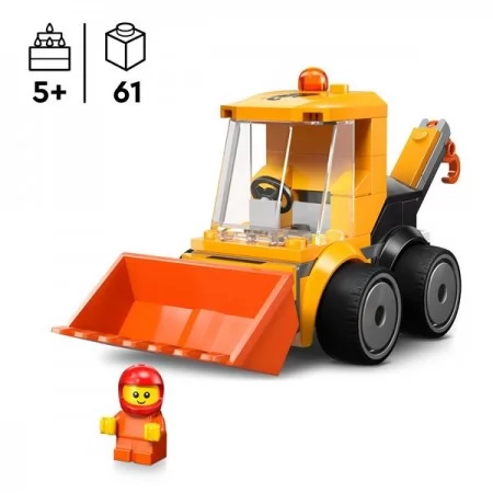 Конструктор LEGO City Автомобили — Строительный погрузчик 61 Деталь Конструктор LEGO City Автомобили — Строительный погрузчик 61 Деталь