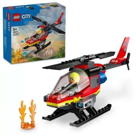 Конструктор LEGO City Пожежний рятувальний гелікоптер 85 деталей