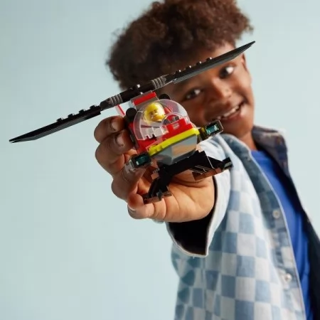 Конструктор LEGO City Пожежний рятувальний гелікоптер 85 деталей Конструктор LEGO City Пожежний рятувальний гелікоптер 85 деталей