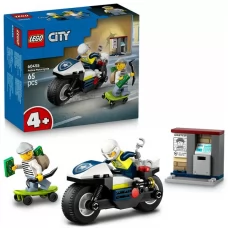 Конструктор LEGO City Преследование на полицейском мотоцикле 65 деталей 