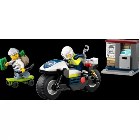 Конструктор LEGO City Преследование на полицейском мотоцикле 65 деталей