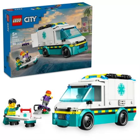 Конструктор LEGO City Скорая помощь 184 детали
