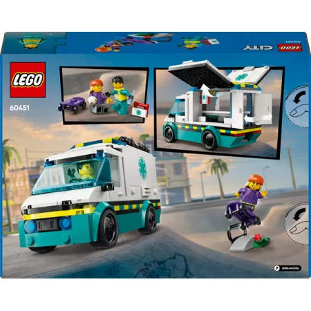 Конструктор LEGO City Скорая помощь 184 детали Конструктор LEGO City Скорая помощь 184 детали