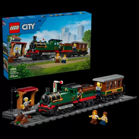 Конструктор LEGO® City Старовинний паровоз, 575 деталей