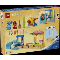 Конструктор LEGO® Disney Веселье на пляже с Лило и Стичем, 113 деталей 