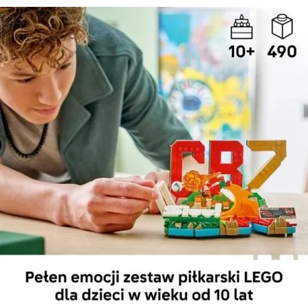 Конструктор LEGO® Editions Кріштіану Роналду — найкращі моменти футбольних матчів, 490 деталей