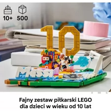 Конструктор LEGO® Editions Ліонель Мессі — найкращі моменти футбольних матчів, 500 деталей